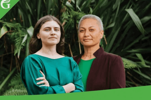 Green Party co-leaders Chlöe Swarbrick and Marama Davidson