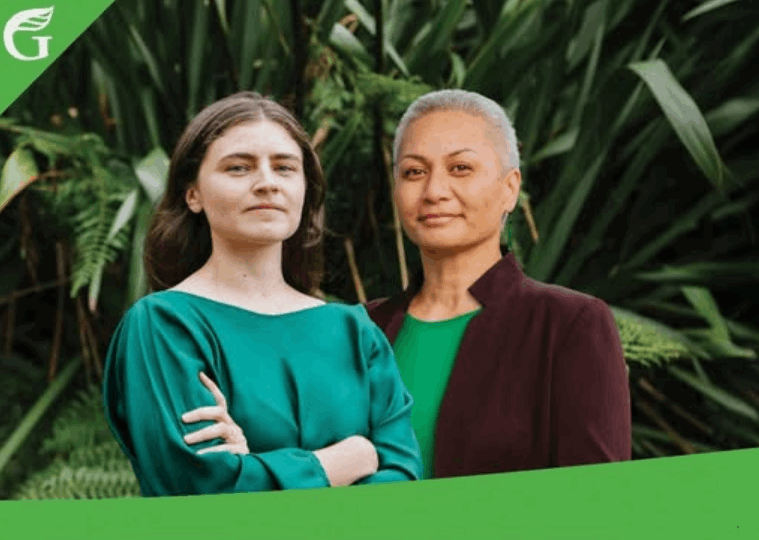 Green Party co-leaders Chlöe Swarbrick and Marama Davidson