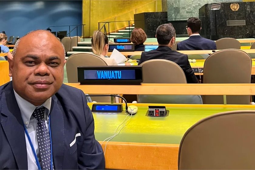 Ambassador Odo Tevi, Permanent Representative of Vanuatu to the United Nations.