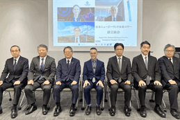 (From top left onscreen) Linda Wright, NZ Hydrogen Council CEO, Ian Kennedy, NZ Committee for the Japan-NZ Business Council, Makoto Osawa, Ambassador to NZ, with other NZ Govt and Japanese company reps at the inaugural meeting last week