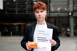 Greenpeace spokesperson Sinéad Deighton-O’Flynn