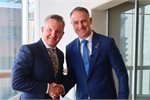 Climate Change Minister Simon Watts (right) with Australian Climate Change and Energy Minister, and COP31 head of negotiations, Chris Bowen.