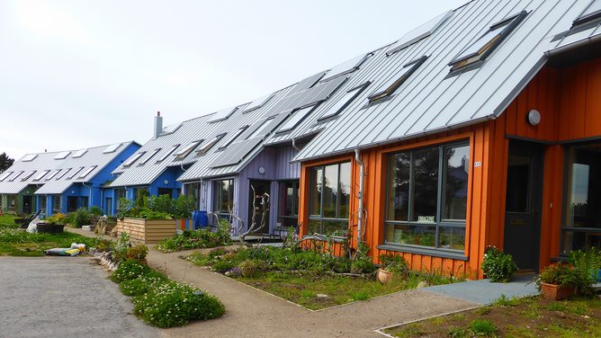 Findhorn Ecovillage in Scotland.