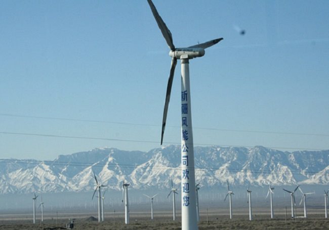 China is now investing heavily in green industries such as wind power.